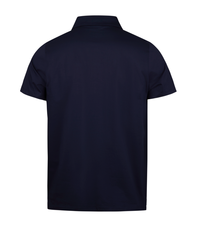 Stenstroms Polo, Korte Mouw, Gemerceriseerd Katoen, Donkerblauw