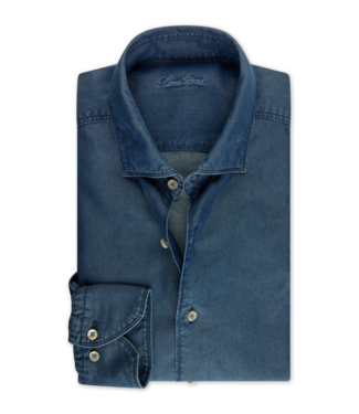 Stenstroms Stenstroms, Denim Overhemd, Lyocell, Lange Mouw, Regular Fit