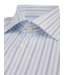 Stenstroms Overhemd, Lange Mouw, Twill Katoen, Wit, Blauw, Lichtblauw, Gestreept, Regular Fit