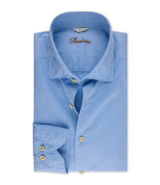 Stenstroms Stenstroms, Overhemd, Poplin Katoen, Lange Mouw, Blauw, Regular Fit