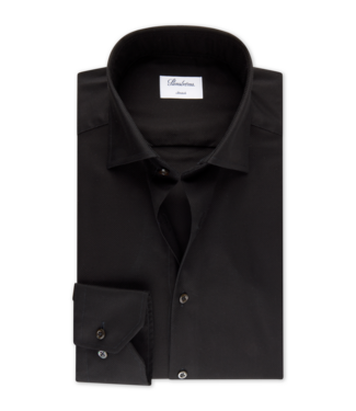Stenstroms Stenstroms, Overhemd, Lange Mouw, Stretch Katoen, Zwart, Slimline