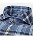 Stenstroms Overhemd, Linnen, Geruit, Blauw, Wit, Lichtblauw, Lange Mouw, Slimline
