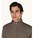 Paul & Shark Hybrid Vest met Rits, Wol, Zijde, Green Storm System® Loro Piana Fabric, Taupe
