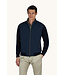 Paul & Shark Vest met Rits, Hybrid, Windstopper, Wol, Typhoon Platinum, Donkerblauw met Suede Accenten