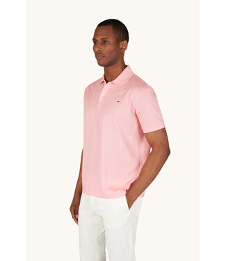 Paul & Shark Paul & Shark, Polo, Korte Mouw, Pique Katoen, Uni Roze, Shark Logo