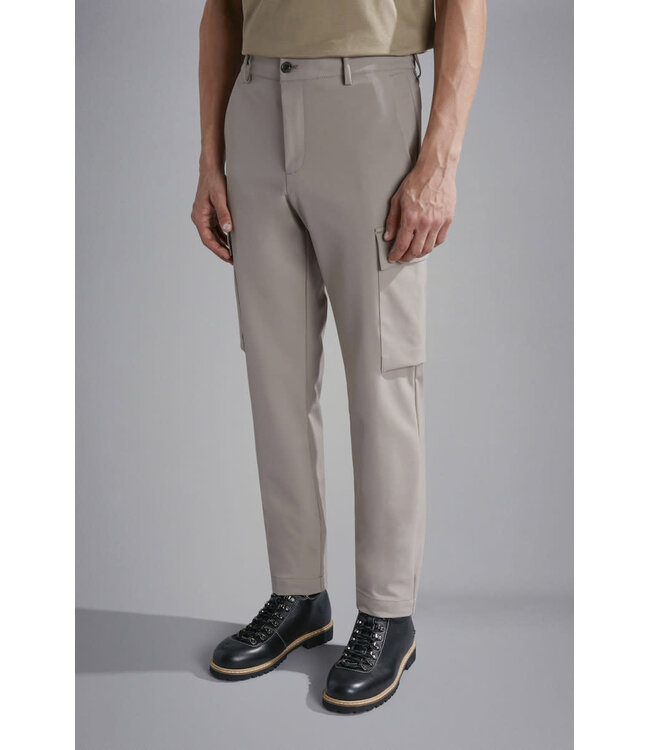 Paul & Shark Broek, Cargo, Dynamic Stretch Fabric, Taupe