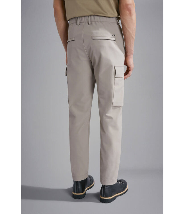 Paul & Shark Broek, Cargo, Dynamic Stretch Fabric, Taupe
