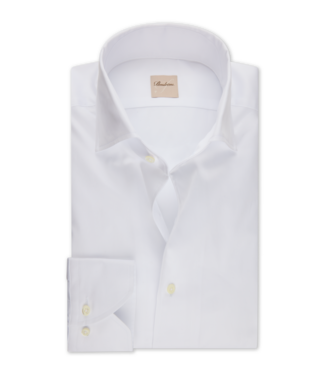 Stenstroms Stenstroms, Overhemd, Twill Katoen, Lange Mouw, Schiller Kraag / One Piece Collar, Wit