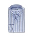 Stenstroms Overhemd, Oxford Katoen, Wit, Lichtblauw, Lange Mouw, Regular Fit