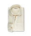 Stenstroms Overhemd, Linnen/Katoen Mix, Lange Mouw, Slimline, Beige Structuur Dessin