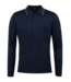 Stenstroms Polo, Katoen Pique, Lange Mouw, Donkerblauw