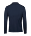 Stenstroms Polo, Katoen Pique, Lange Mouw, Donkerblauw