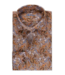 Stenstroms Overhemd, Linnen, Paisley Patroon, Blauw, Bruin, Lange Mouw, New Slimline