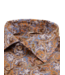 Stenstroms Overhemd, Linnen, Paisley Patroon, Blauw, Bruin, Lange Mouw, New Slimline