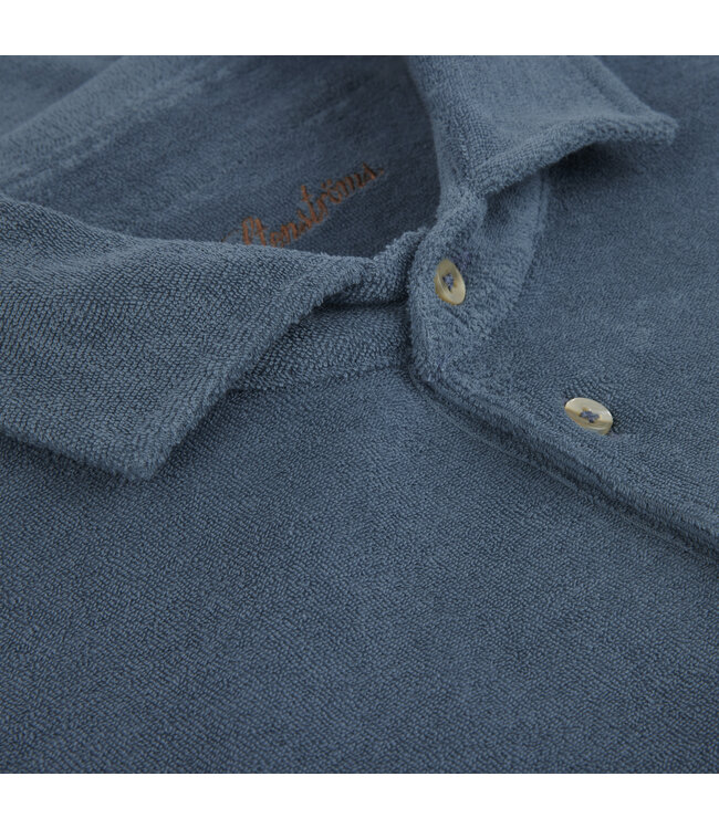 Stenstroms Polo, Korte Mouw, Badstof, RAF Blauw