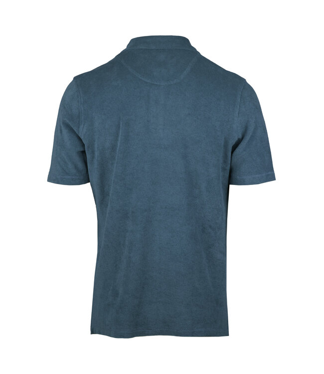 Stenstroms Polo, Korte Mouw, Badstof, RAF Blauw