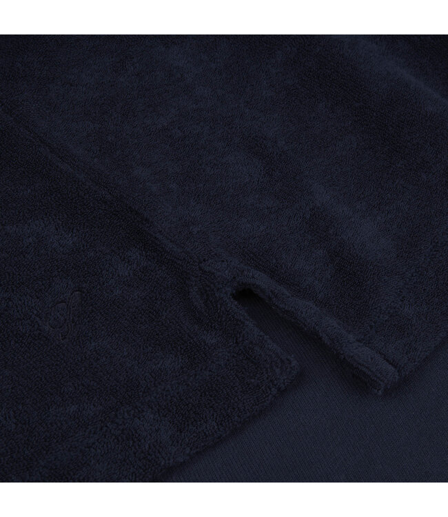 Stenstroms Polo, Korte Mouw, Badstof, Donkerblauw