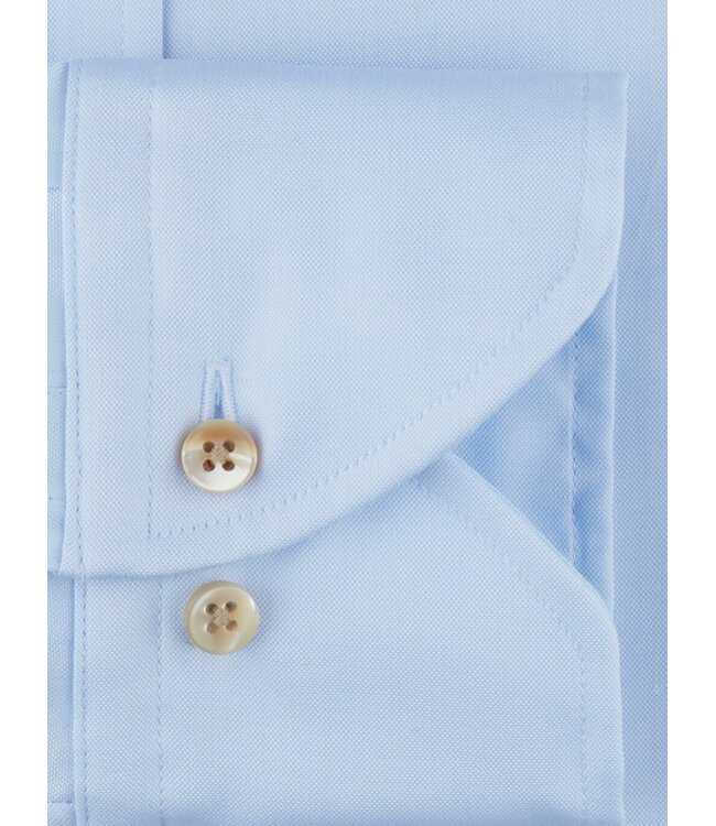 Stenstroms Overhemd, Lange Mouw, Casual, Oxford, Katoen, BD Kraag, Lichtblauw, Slimline