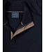 Paul & Shark Trui, Half-zip, Merino Summer Wool, Donkerblauw, Bruin Suede Accenten