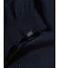 Paul & Shark Trui, Half-zip, Merino Summer Wool, Donkerblauw, Bruin Suede Accenten