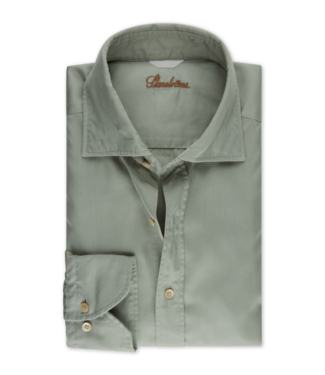 Stenstroms Stenstroms, Overhemd, Casual, Lyocell, Lange Mouw, Lichtgroen, Slimline