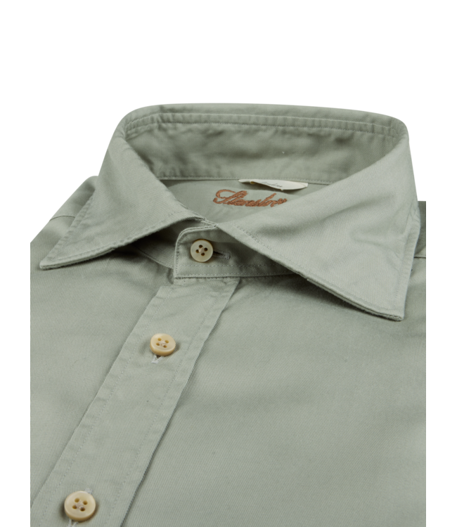 Stenstroms Overhemd, Casual, Lyocell, Lange Mouw, Lichtgroen, Slimline