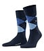Burlington Paar Sokken, Model Edinburgh,  Marine, Aigle