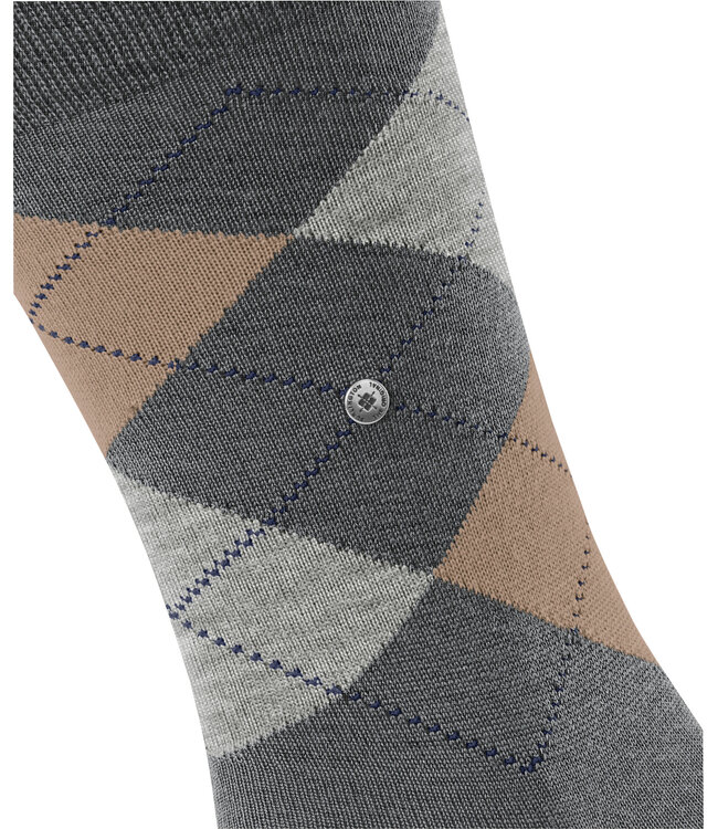Burlington Paar Sokken, Model Edinburgh,  Dark Grey, Aigle