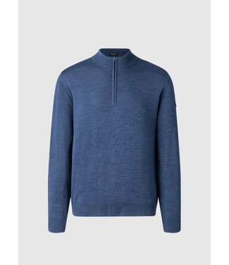 Maerz Munchen Maerz München, Half-Zip Trui,  Merino Wol, RAF-Blauw