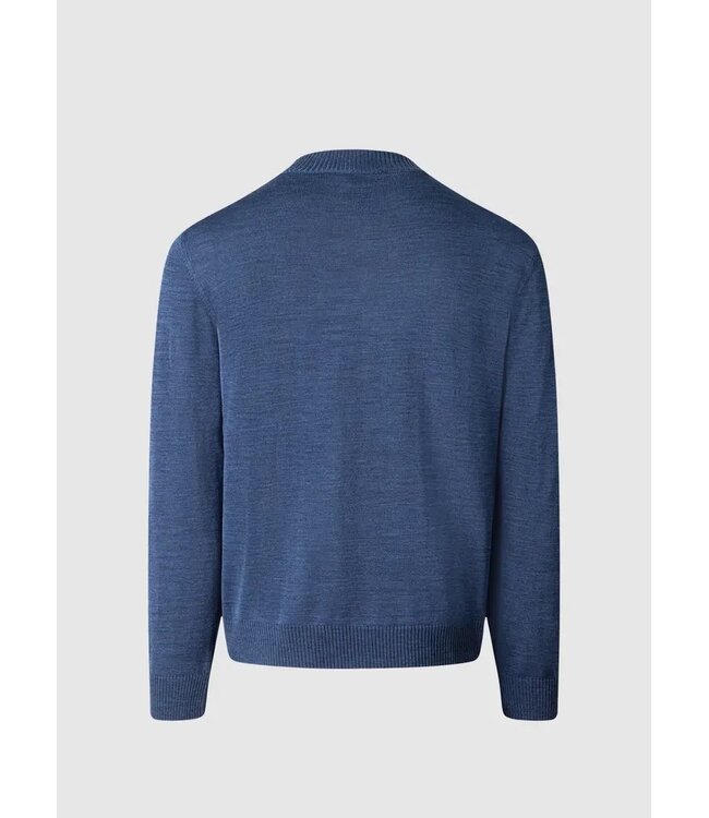 Maerz Munchen Half-Zip Trui,  Merino Wol, RAF-Blauw
