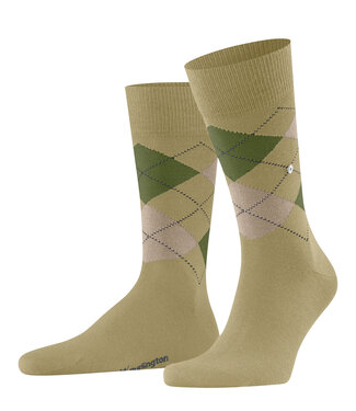 Burlington Burlington, Paar Sokken, Model Edinburgh, Groen, Beige, Aigle