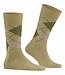 Burlington Paar Sokken, Model Edinburgh, Groen, Beige, Aigle
