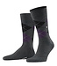 Burlington Paar Sokken, Model Edinburgh, Grijs, Paars, Zwart Mix
