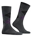 Burlington Paar Sokken, Model Edinburgh, Grijs, Paars, Zwart Mix