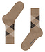 Burlington Paar Sokken, Model Edinburgh, Beige, Bruin Mix
