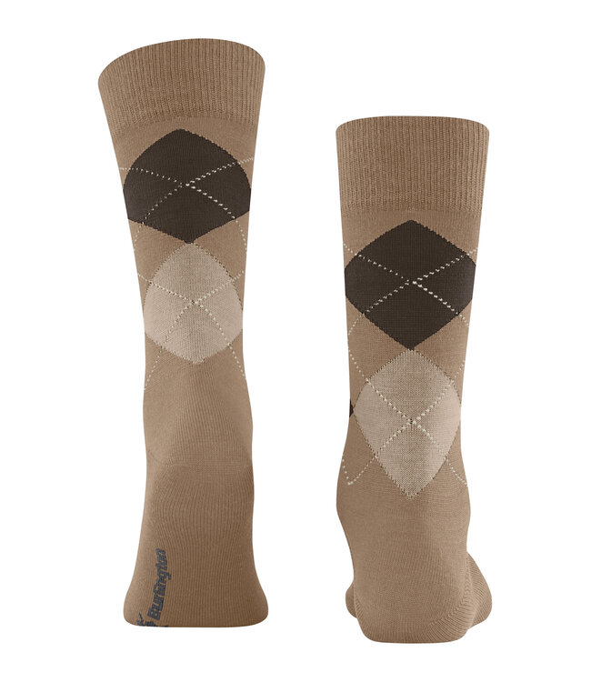 Burlington Paar Sokken, Model Edinburgh, Beige, Bruin Mix