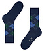 Burlington Paar Sokken, Model Edinburgh,  Blauw  Groen Aigle