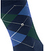 Burlington Paar Sokken, Model Edinburgh,  Blauw  Groen Aigle