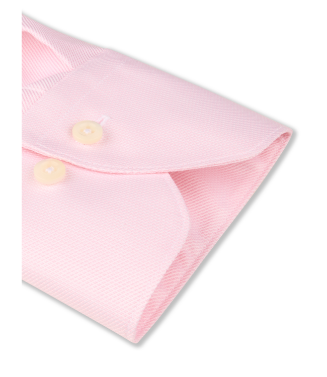 Stenstroms Overhemd, Twofold Katoen, Lange Mouw, Roze, Regular Fit