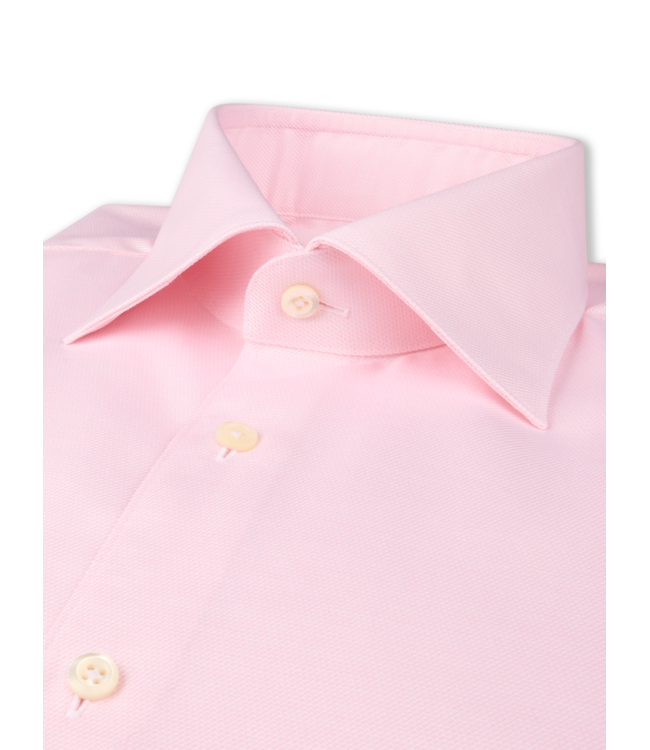 Stenstroms Overhemd, Twofold Katoen, Lange Mouw, Roze, Slimline