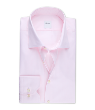 Stenstroms Stenstroms, Overhemd, Twill, Twofold Katoen, Lange Mouw, Roze, Slimline