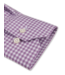 Stenstroms Overhemd, Twill Twofold Katoen, Lange Mouw, Paars, Wit Geruit, Regular Fit