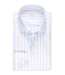 Stenstroms Overhemd, Lange Mouw, Twill, Twofold Katoen, Wit, Blauw, Gestreept, Slimline