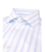 Stenstroms Overhemd, Lange Mouw, Twill, Twofold Katoen, Wit, Blauw, Gestreept, Slimline