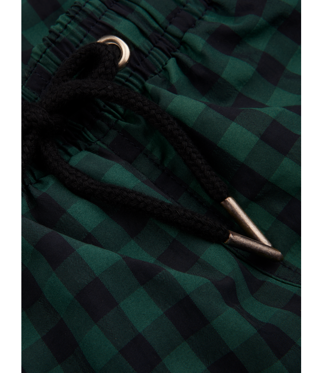 Stenstroms Zwembroek / Shorts, Donkerblauw/Groen Geruit