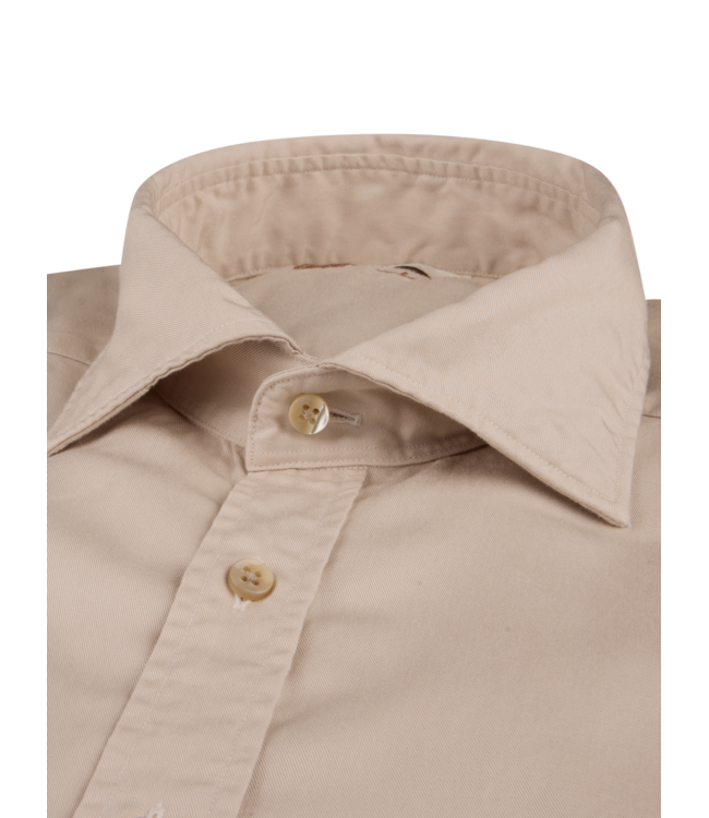 Stenstroms Overhemd, Casual, Lyocell, Lange Mouw, Beige, Regular Fit