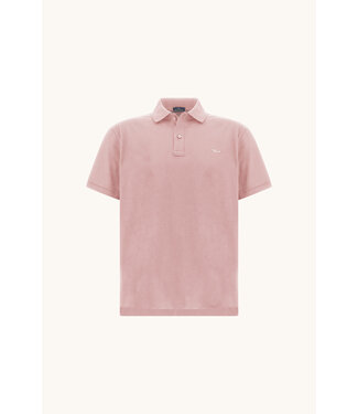 Paul & Shark Paul & Shark, Polo, Korte Mouw, Pique Katoen, Uni Roze, Shark Logo