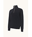 Paul & Shark Trui, Half-Zip, Tech Wol Mix, Donkerblauw