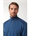 Paul & Shark Trui, Half-Zip, Wol, Jeansblauw, Ribcord Details Lichtblauw