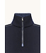 Paul & Shark Trui, Half-Zip, Merino Wol, Schouder Patches, Donkerblauw, Lichtblauwe Accenten